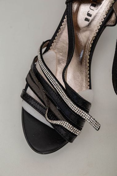 Боссоножки женские  -уценка, цвет черный, 182RA166-U-20 | Зображення 4