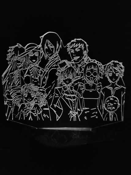 Акриловый светильник-ночник Темный Дворецкий белый tty-n000853