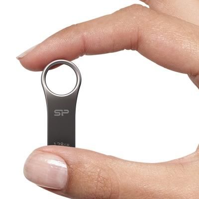 USB флеш накопичувач Silicon Power 128GB Jewel J80 Titanium USB 3.0 (SP128GBUF3J80V1T) | Зображення 6