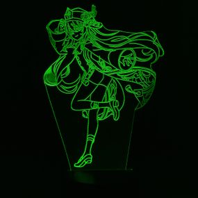 Акриловый светильник-ночник Ху Тао (Hu Tao) зеленый tty-n000579