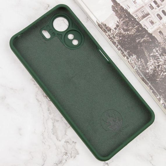 Чехол Silicone Cover Lakshmi Full Camera (AA) для Oppo A60 4G Зеленый / Dark green | Зображення 1