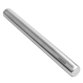Скалка Vinzer Culinary VZ-50673 40х3, 8х3, 8 см срібляста