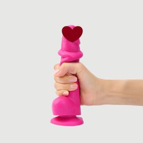 Реалистичный фаллоимитатор Strap-On-Me Sliding Skin Realistic Dildo Fuchsia M, эффект подвижной кожи sexstyle