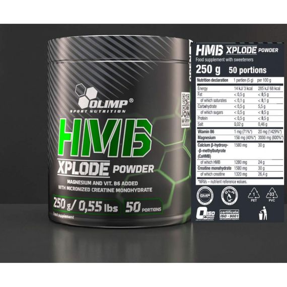 Передтренувальний комплекс Olimp HMB Xplode (апельсин) 250 g | Зображення 1