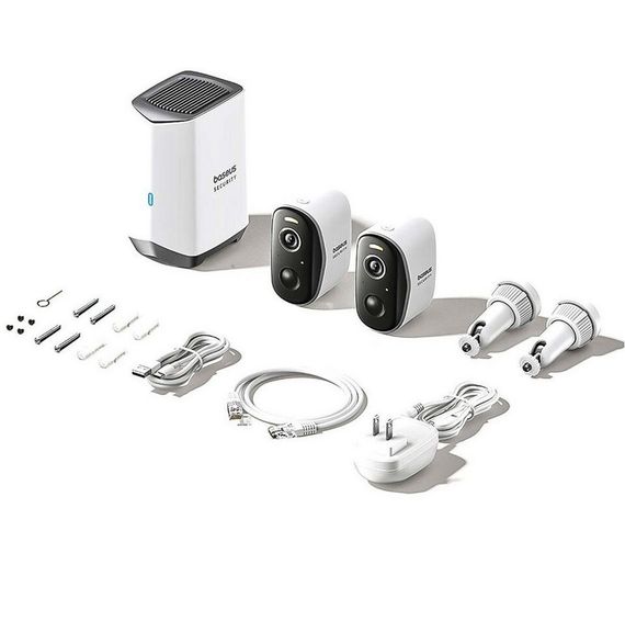 IP-камера відеоспостереження Baseus Security N1 Plus Outdoor Camera 2K 2-Cam Kit White EU | Зображення 6