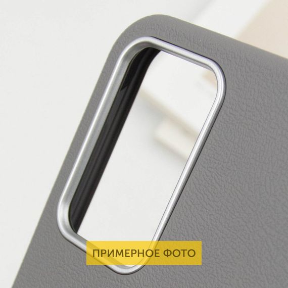 Шкіряний чохол Leather Case Metal Buttons для Xiaomi Redmi 9C Titanium Gray | Зображення 5