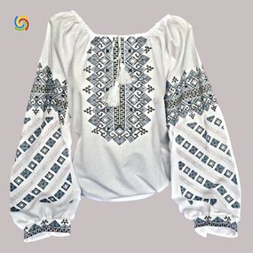Рубашка Украинская вышиванка 297207 цвет белый размер L/XL