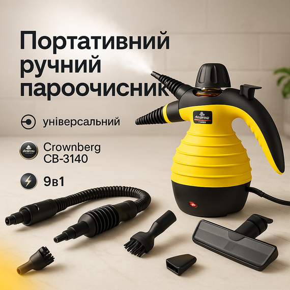 Портативний ручний пароочисник, Парогенератор вертикальний, Відпарювач для одягу хорошої якості UX-59