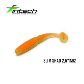Силиконовая приманка, Съедобный силикон Intech Интеч Slim Shad 2,5"12 шт IN62