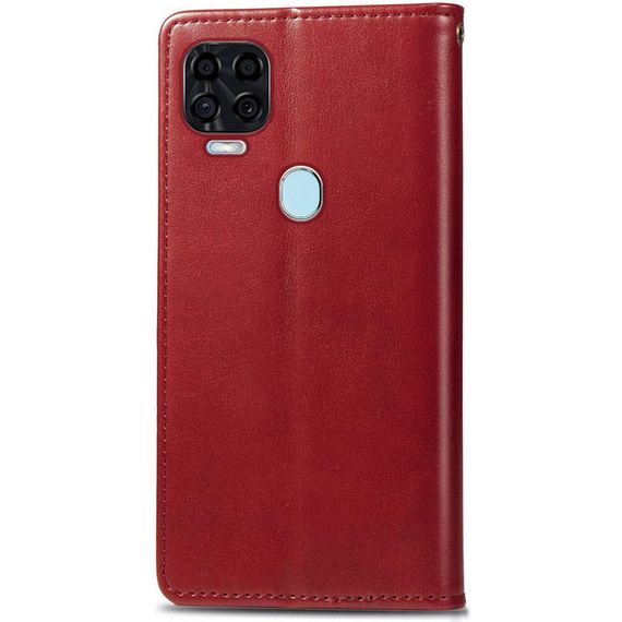 Шкіряний чохол-книжка GETMAN Gallant (PU) для ZTE Blade v2020 Штучна шкіра, Слот для візитки, Червоний | Зображення 1