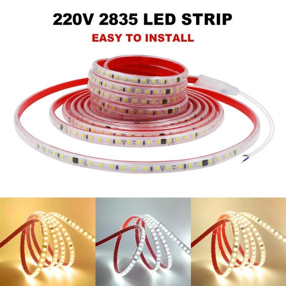 Світлодіодна LED стрічка PROLUM 2835\120 IP67 220V Series S Білий 5500-6000К | Зображення 7