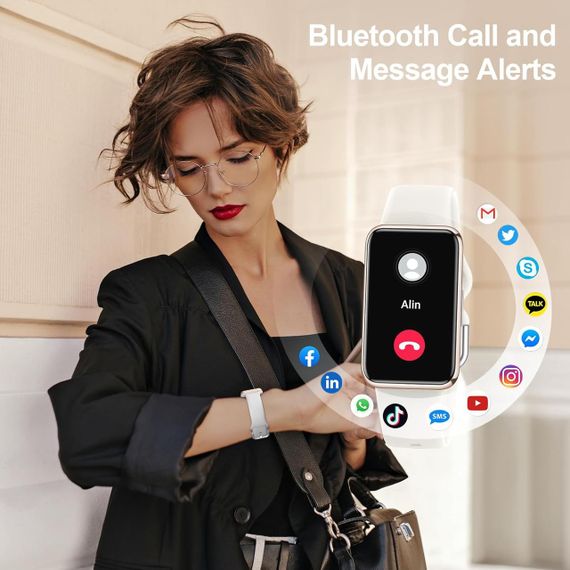 Фітнес-трекер VIPWISE тонкий, з цілодобовим відстеженням серцевого ритму, рівня кисню в крові, | Зображення 6