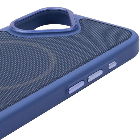 Чохол PC Textile Hybrid with Magnetic Fit для Apple iPhone 17 (6.3") Blue | Зображення 3
