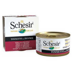 Корм Schesir Tuna with Dentex Can вологий з тунцем та зубаном 85 гр