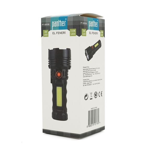 Ліхтарик ручний PANTHER PT-8915B, 1W . CreeXPE+COB. 1+1 режим | Зображення 4
