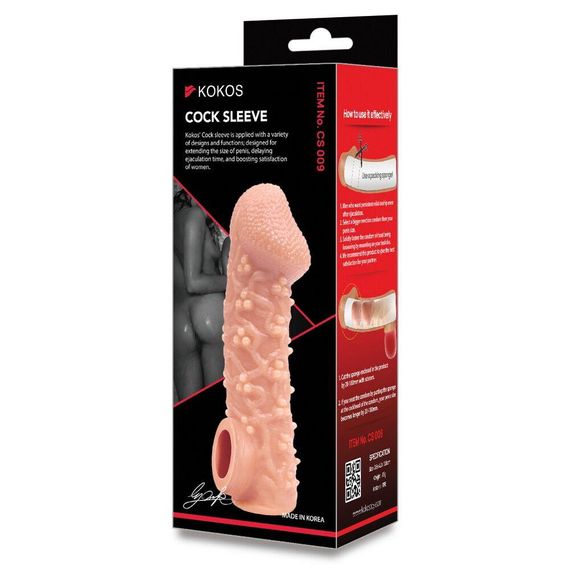 Насадка на член Kokos Cock Sleeve CS 009 L | Зображення 5