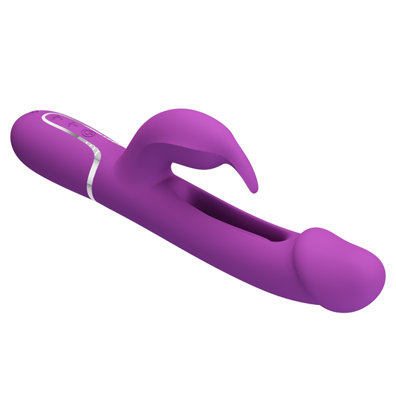 Вибратор с стимулятором клитора PRETTY LOVE - Kampas Rabbit 3 in 1 Purple, BW-500025-3 sexstyle | Зображення 4
