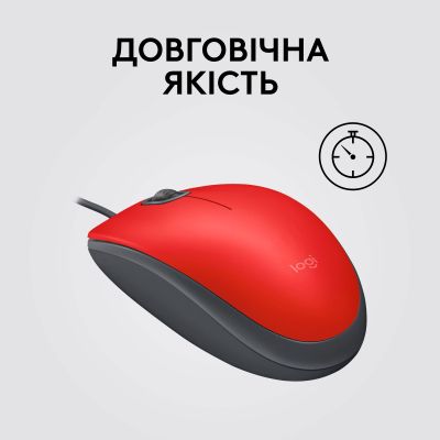 Мишка Logitech M110 Silent USB Red (910-006759) (910-006759) | Зображення 5