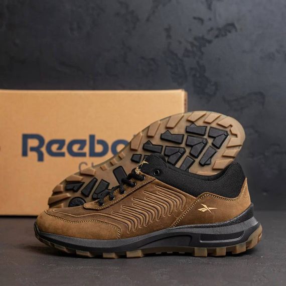 Шкіряні демісезонні кросівки Reebok оlive | Зображення 8