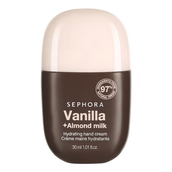Крем для рук Sephora Hydrating hand cream - Vanilla + Almond milk (30 ml)