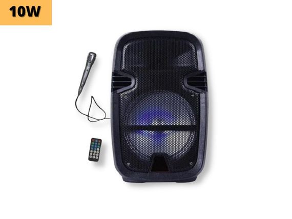 Портативна колонка XPRO ND-6008 валіза 10Вт, USB, SD, FM радіо, Bluetooth, 1 мікрофон, ДК (MER-15671) | Зображення 1