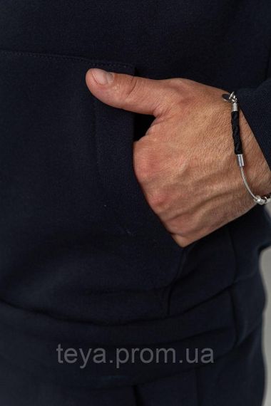 Спортивний костюм чоловічий на флісі, колір темно-синій, розмір M FA_008241 | Зображення 4