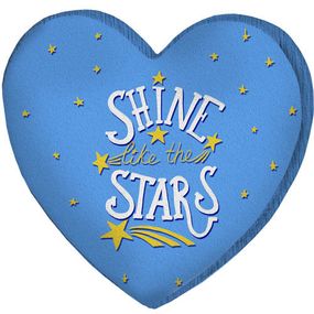 Подушка серце 3D Shine like the stars 40х40х7,5 см (3DPS_WOL027)