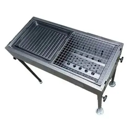Мангал складаний з ніжками BARBECUE (CA-03-1) (Ш300/Д660/В600) (+решітка, протвень, щипці) | Зображення 2