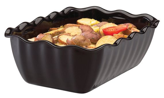 Салатник Cambro 17,5x26x8 см, Черный, 2 л | Зображення 1