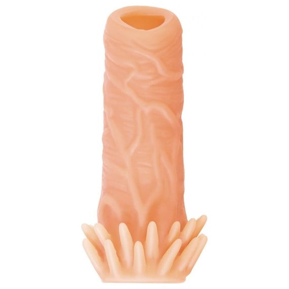 Насадка на член з відкритою головкою та отвором для мошонки Kokos 12 см. NS 005-M | Зображення 2