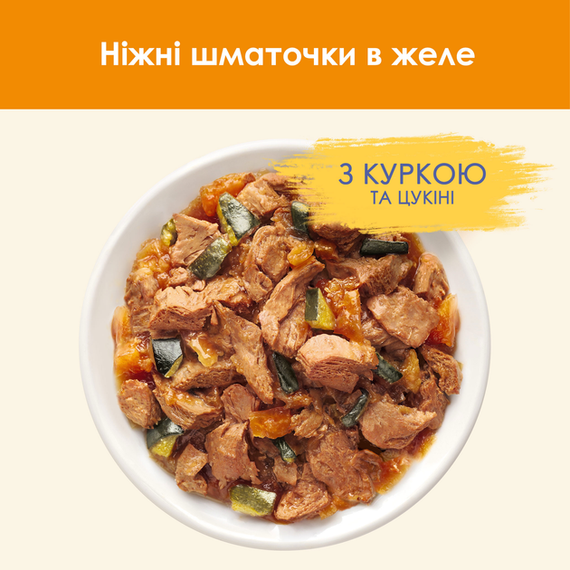 Вологий корм Purina CAT CHOW Adult для дорослих котів, курка та цукіні 85г | Зображення 6