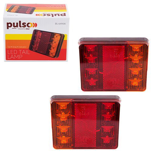 Ліхтар задній BL-64908 8LED/12V/120х95х23mm/2шт | Зображення 1