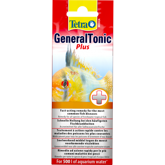 Средство Tetra Medica General Tonic Plus для лечения бактериальных и паразитарных заболеваний у рыб, 20 мл на 500 л