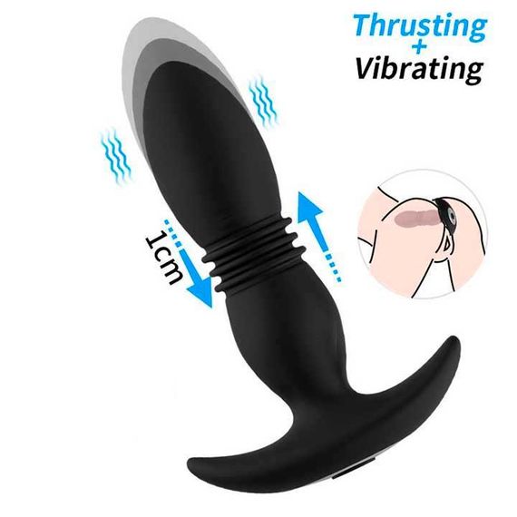 Смарт анальний корок із вібрацією й поступальними рухами Magic Jingers — Анальні іграшки | Зображення 2