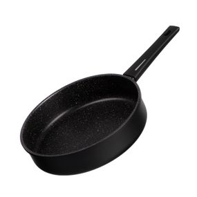 Сковорода ARDESTO глибока з кришкою Gemini Gourmet Andria, 28см, алюміній, чорний (AR1928GMG)