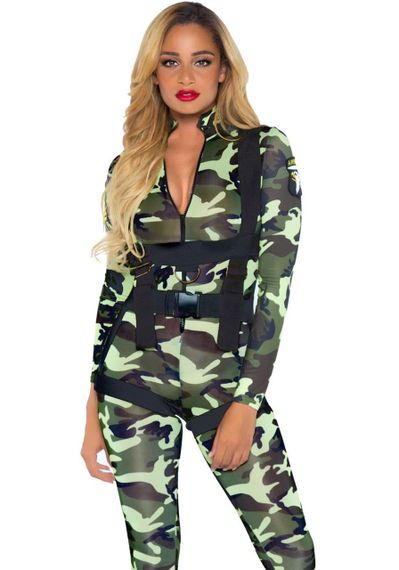Еротичний костюм десантниці Leg Avenue Pretty Paratrooper L, комбінезон, портупея sexstyle