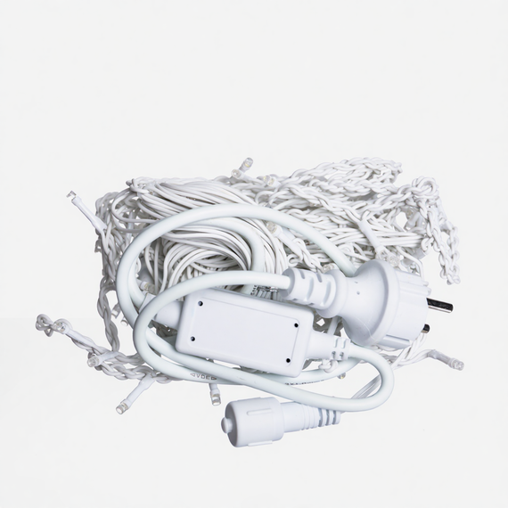 Вулична гірлянда Бахрома 6 м 105 LED синій, білий дріт, ефект флеш | Зображення 4