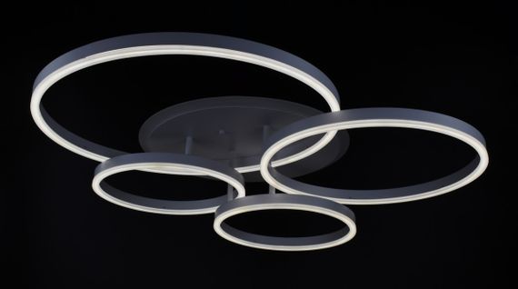 Люстра світлодіодна стельова LED світильник для квартири на стелю лед з пультом 26137 Білий 12х69х79 см. | Зображення 7