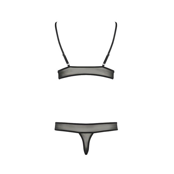 Комплект белья Passion ERZA SET S/M, black, лиф и трусики | Зображення 3