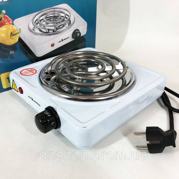 Плита для готовки пищи Sea Breeze SB-062 1000 Вт, Плита для любителей готовить Удобная кухни MW-35 | Зображення 7