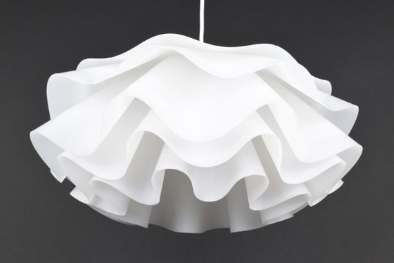 Люстра підвісна на 1 лампочку 27946 Білий 25-140х40х40 см. | Зображення 5