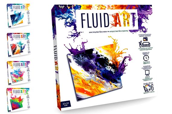 Набір для творчості FA-01-01,02,03,04,05 "Fluid ART" DANKO
