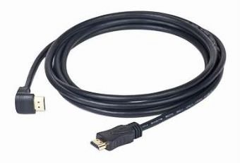 Кабель Cablexpert CC-HDMI490-10, HDMI V.1.4 вилка/кутова вилка, з позолоченими контактами, 3 м | Зображення 1