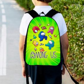 Рюкзак дитячий Амонг Ас "Among Us" 34х27см, міський ранець для хлопчика з принтом (00328)