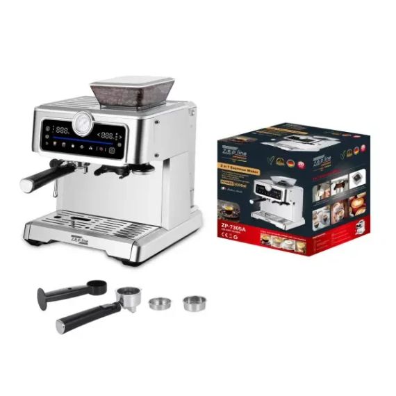 Кавоварка з кавомолкою еспресо 2в1 Zepline ZP-7305A 3000Вт | Зображення 1