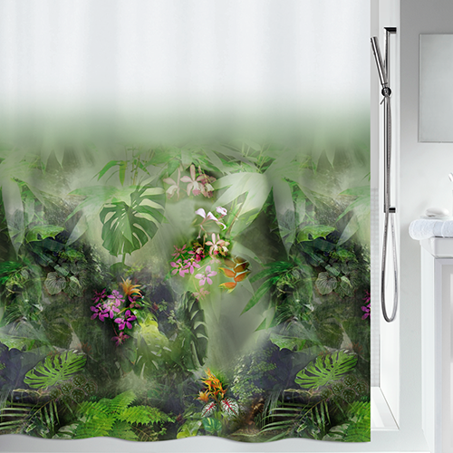 Шторка для ванной и душа Spirella Jungle 180x200 см, водоотталкивающая полиэстер, 10.20157 | Зображення 1