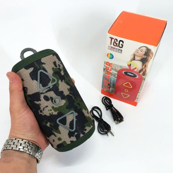 Беспроводная блютуз колонка в дорогу TG656, Портативная акустическая bluetooth колонка YM-76