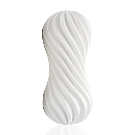 Мастурбатор Tenga FLEX Silky White зі змінною інтенсивністю, можна скручувати