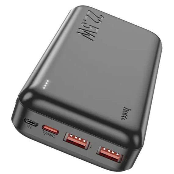 Портативное ЗУ Power Bank Hoco J101A Astute PD20W+22.5W 20000 mAh Black | Зображення 2