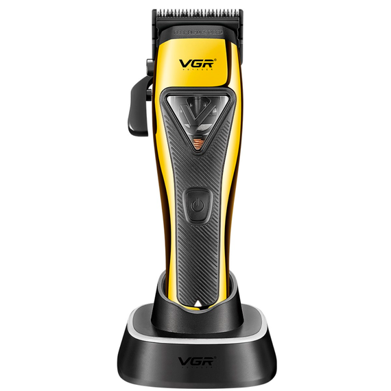 Аккумуляторная машинка для стрижки VGR V-015, 6 насадок с магнитами, 9000 RPM, 2500 mAh, LED дисплей | Зображення 5